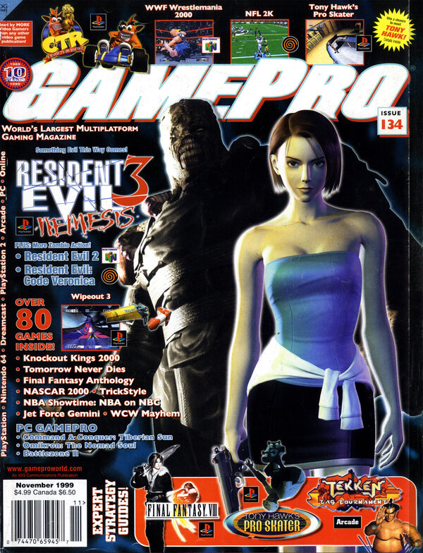 GamePro 134 (Nov 1999) Resident Evil 3   Nemesis cover